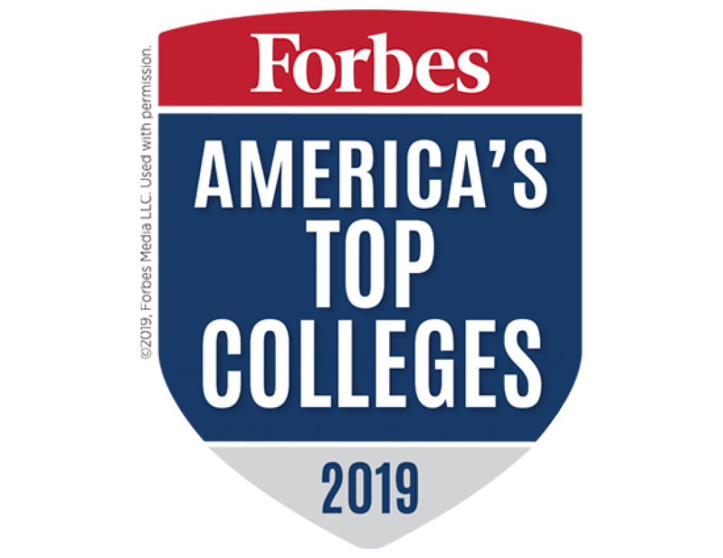 Forbes America's top college badge